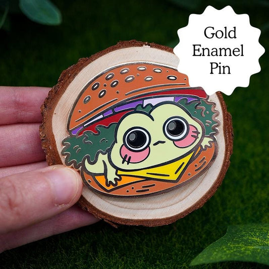 Frog Burger Frog Pin
