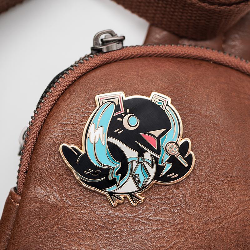 Hatsune Miku Gold Enamel Pin