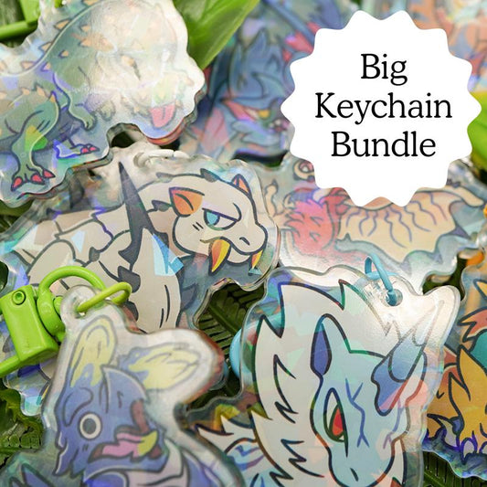 8 Monster Hunter Acrylic Keychain Bundle