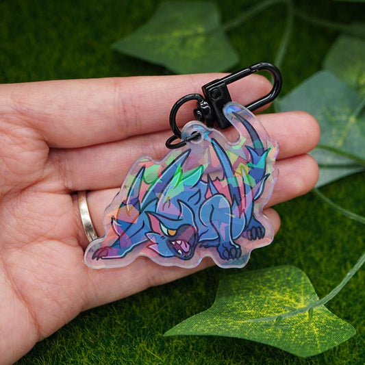 Silverwind Nargacuga Monster Hunter Acrylic Keychain