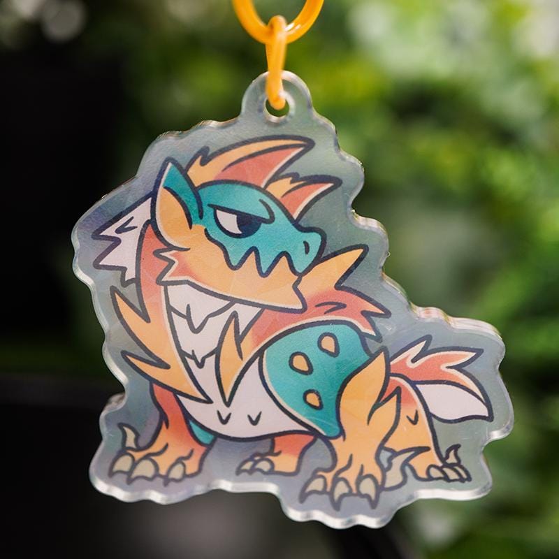 Zinogre Monster Hunter Acrylic Keychain
