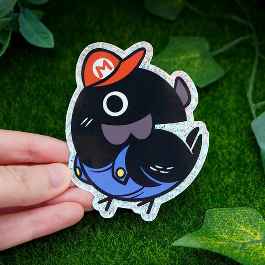 Mario Crow Vinyl Sticker