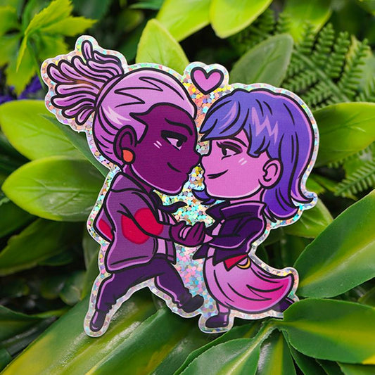Jinx and Ekko Arcane Vinyl Sticker