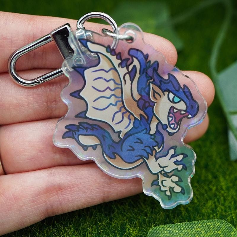 Rathalos Monster Hunter Acrylic Keychain