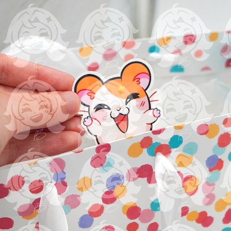 Hamtaro 10pc Sticker Set