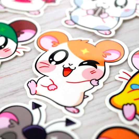 Hamtaro 10pc Sticker Set
