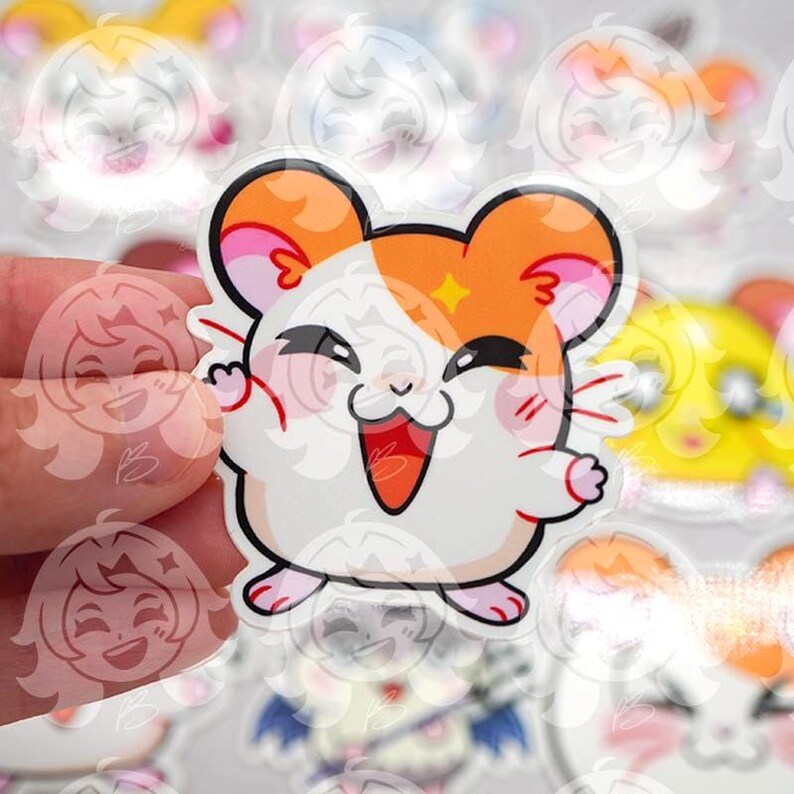 Hamtaro 10pc Sticker Set