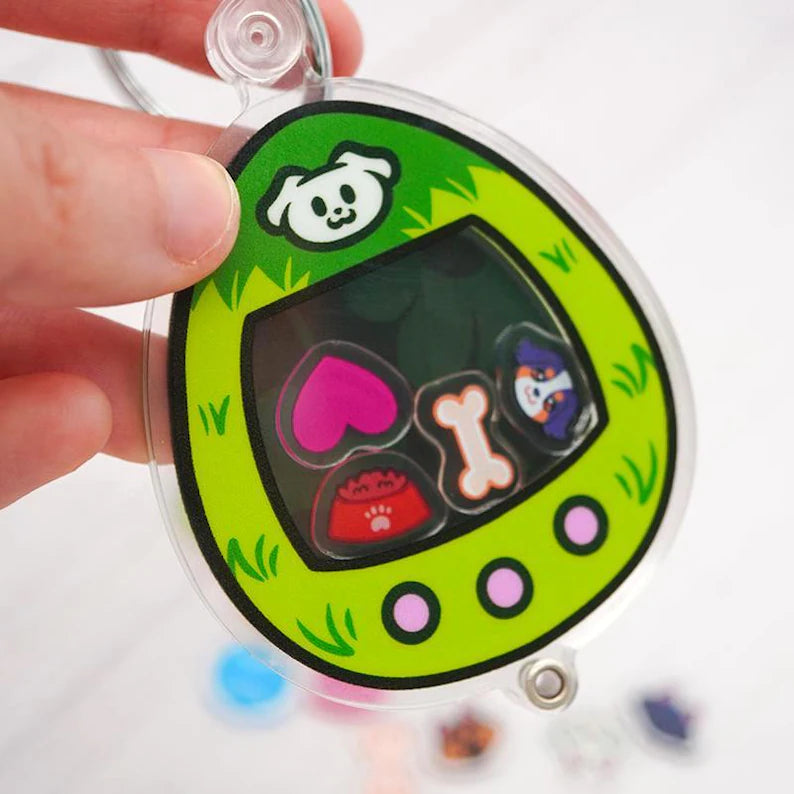 Custom Dog Shaker Keychain