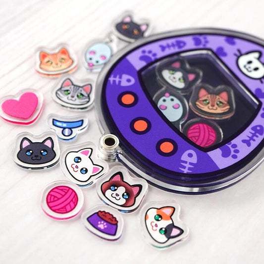 Custom Cat Shaker Keychain