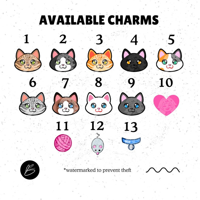Custom Cat Shaker Keychain